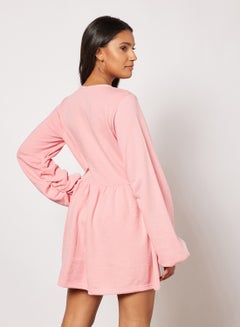 Sivvi x D'Atelier Balloon Sleeve Sweater Dress Pink  - Image 2