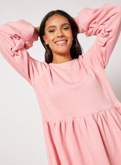 Sivvi x D'Atelier Balloon Sleeve Sweater Dress Pink  - Image 3