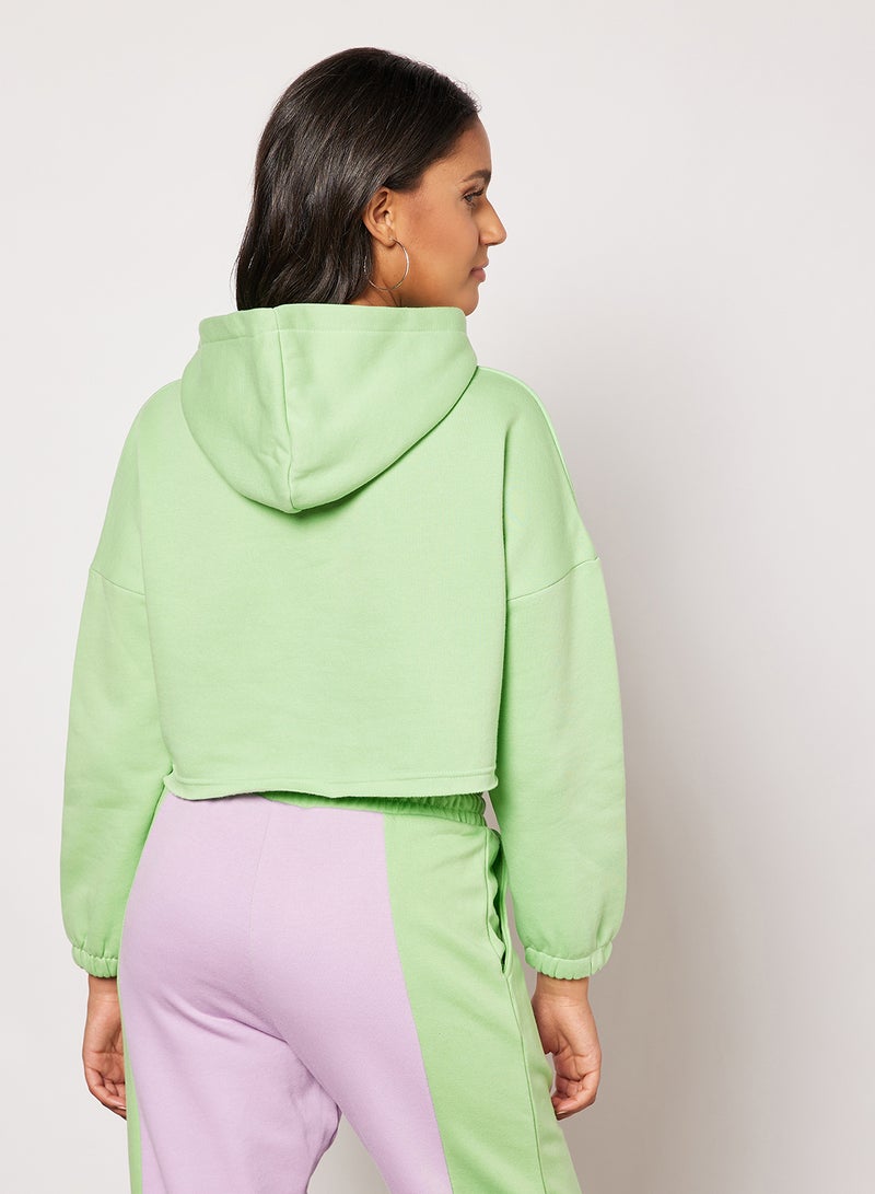 Cropped Hoodie Green