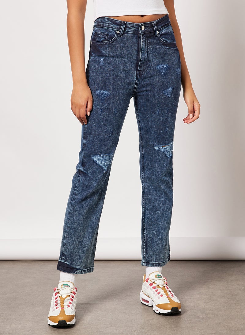 Sivvi x D'Atelier - Distressed Jeans Blue - Image 1