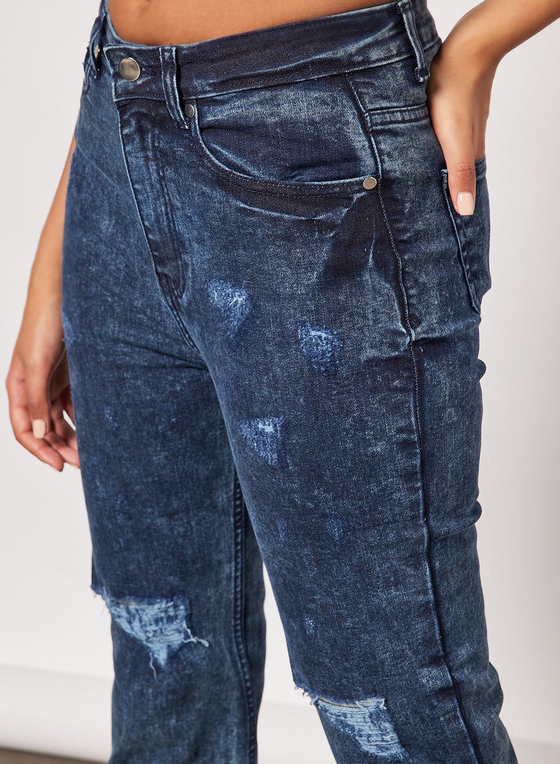 Sivvi x D'Atelier - Distressed Jeans Blue - Image 1