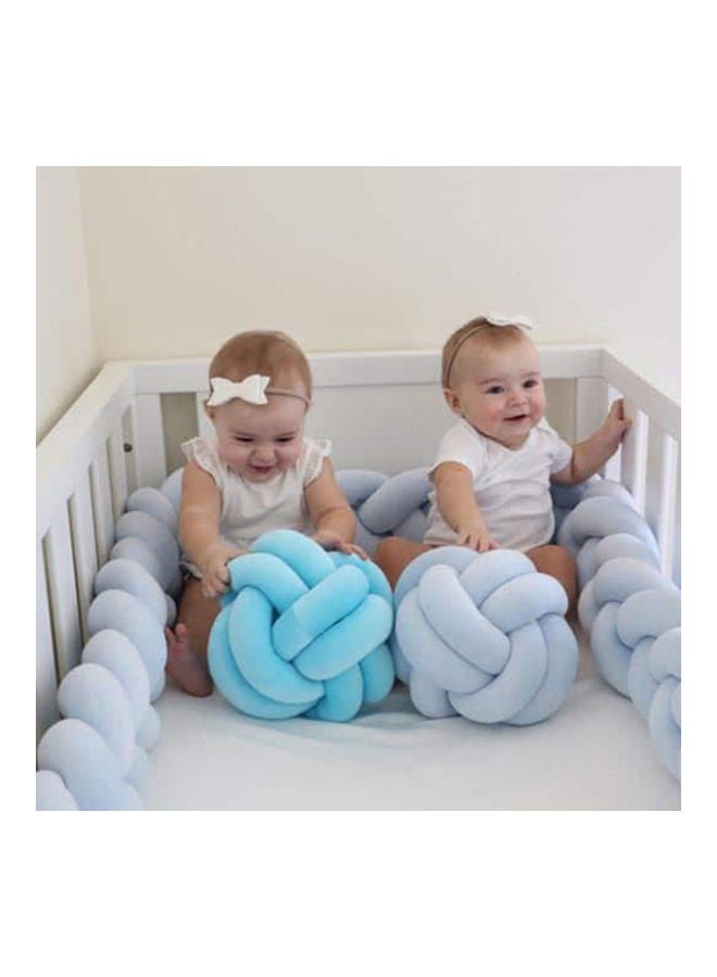 Kidle Twist Weaving 4 Strands Of Woven Strips Knotted Baby Anti-Collision Bed Surround  - Image 3