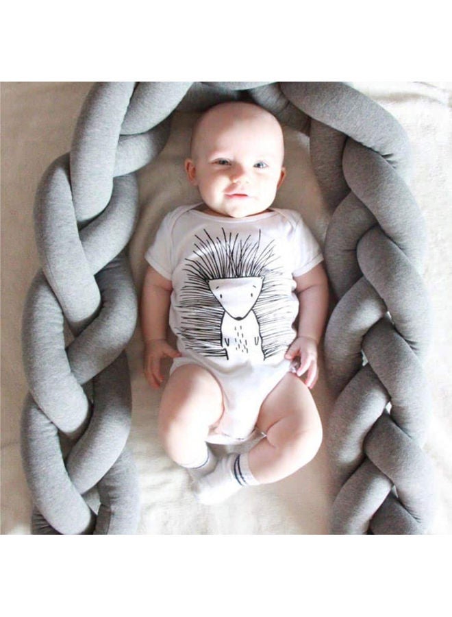 Kidle Twist Weaving 4 Strands Of Woven Strips Knotted Baby Anti-Collision Bed Surround - Image 3