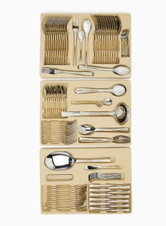 135-Piece Stainless Steel Cutlery Set Silver/Gold - v1647000472/N52165969A_6