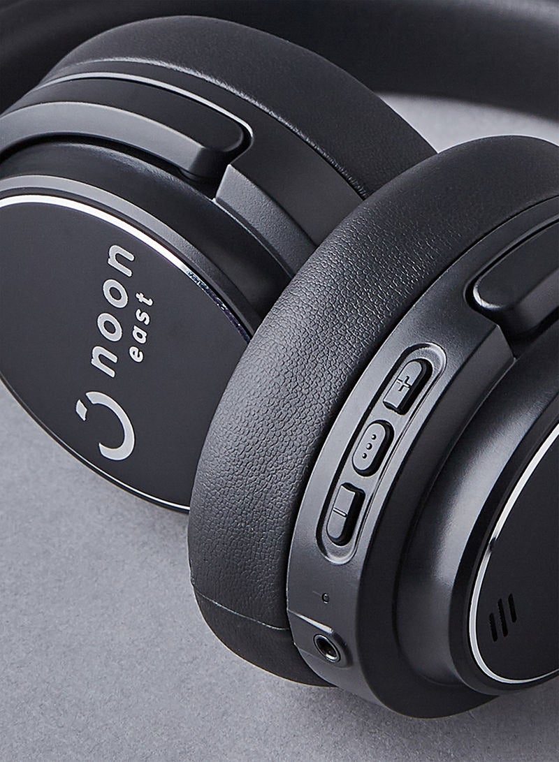 Noon East - Hush Over Ear Wireless Bluetooth Headphone - With BT 5.0, Active Noise Cancelling (ANC) Earbuds And Mic Black - Image 1