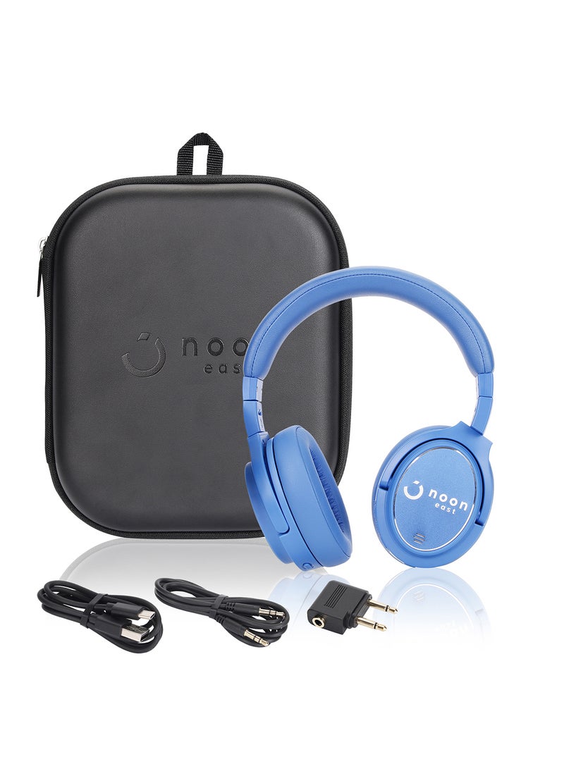 ايست من نون - سماعة رأس بلوتوث لاسلكية Hush Over Ear - مع BT 5.0، سماعات أذن وميكروفون بخاصية إلغاء الضوضاء النشطة (ANC) - Image 1
