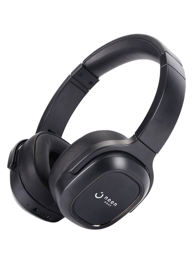Noon East - Prodigy On Ear Wireless Bluetooth Headphone - With BT 5.0, Active Noise Cancelling (ANC) Earbuds And Mic Black - Image 1