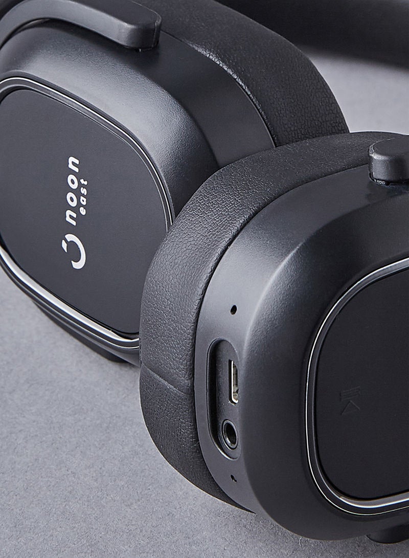 Noon East - Prodigy On Ear Wireless Bluetooth Headphone - With BT 5.0, Active Noise Cancelling (ANC) Earbuds And Mic Black - Image 1