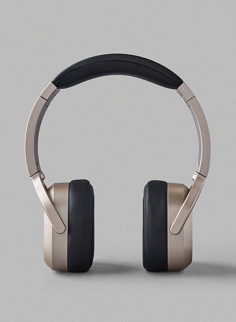 Noon East - Prodigy On Ear Wireless Bluetooth Headphone - With BT 5.0, Active Noise Cancelling (ANC) Earbuds And Mic Gold - Image 1