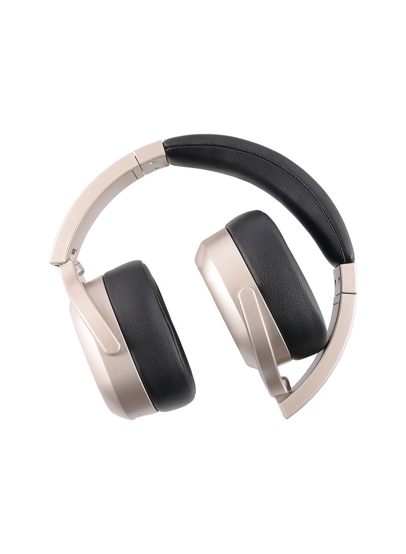 Noon East - Prodigy On Ear Wireless Bluetooth Headphone - With BT 5.0, Active Noise Cancelling (ANC) Earbuds And Mic Gold - Image 1