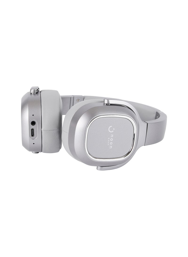 Noon East - Prodigy On Ear Wireless Bluetooth Headphone - With BT 5.0, Active Noise Cancelling (ANC) Earbuds And Mic Grey - Image 1