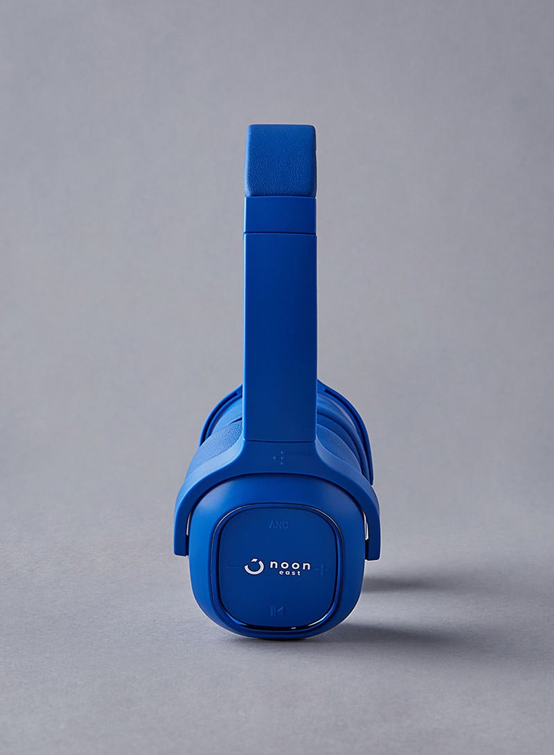 Noon East - Prodigy On Ear Wireless Bluetooth Headphone - With BT 5.0, Active Noise Cancelling (ANC) Earbuds And Mic Blue - Image 1