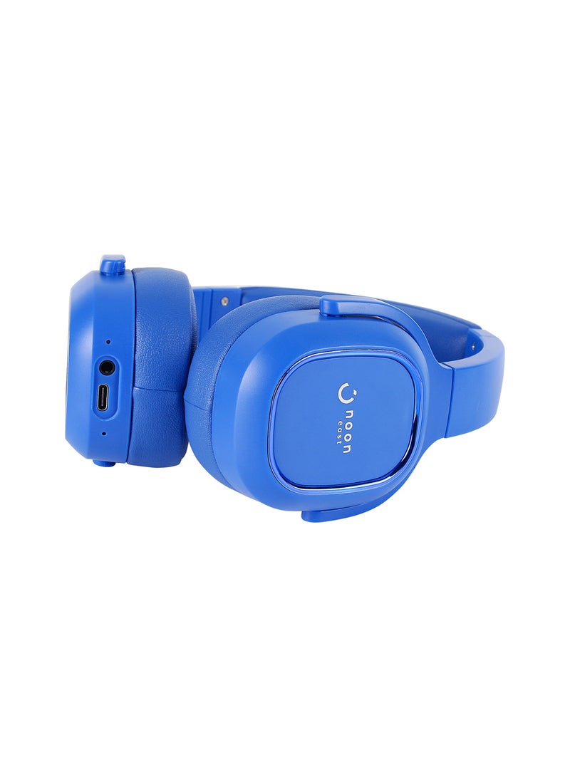 Noon East - Prodigy On Ear Wireless Bluetooth Headphone - With BT 5.0, Active Noise Cancelling (ANC) Earbuds And Mic Blue - Image 1