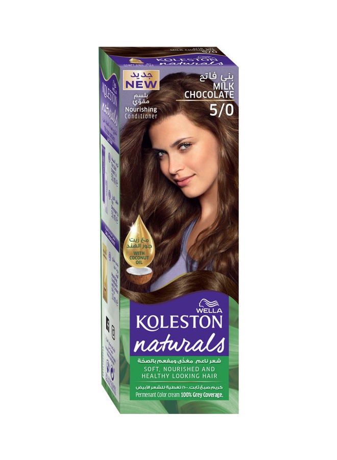 ويلا صبغة كوليستون ناتشورالز لون الشوكولاتة بالحليب 5/0 110ملليلتر - Image 1