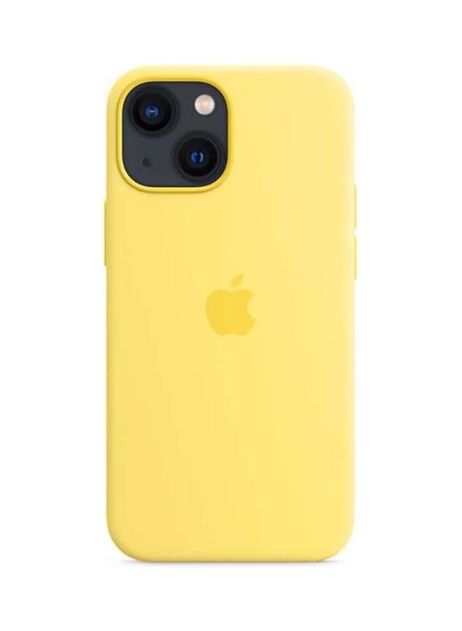 Apple iPhone 13 mini Silicone Case with MagSafe Lemon Zest - Image 1