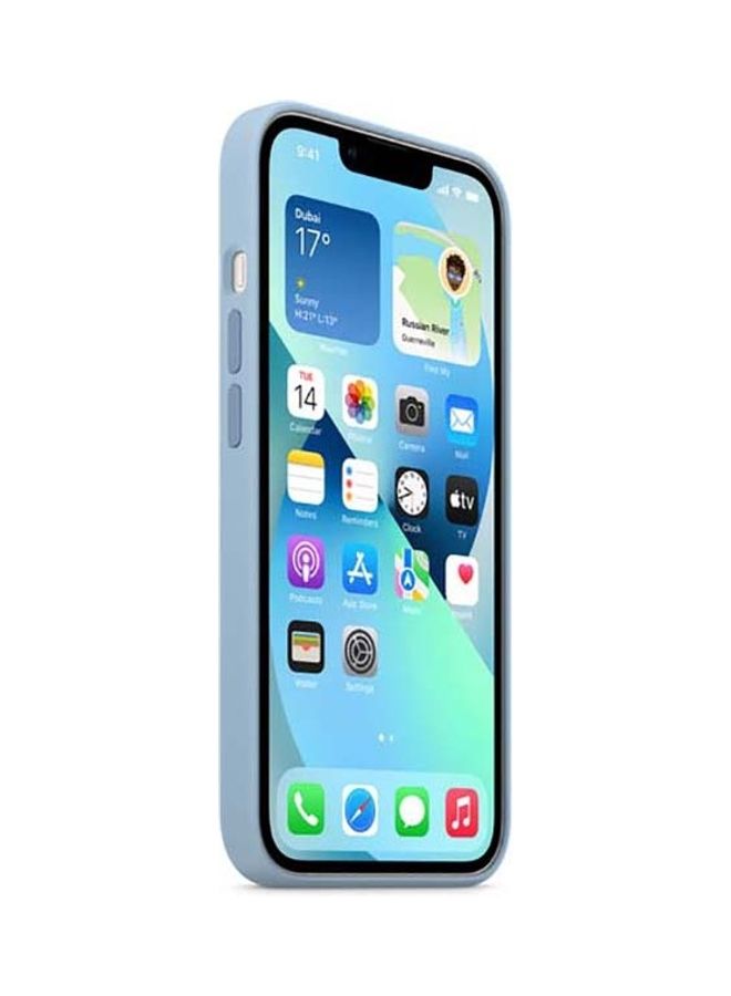 Apple - iPhone 13 Silicone Case with MagSafe blue fog - Image 1