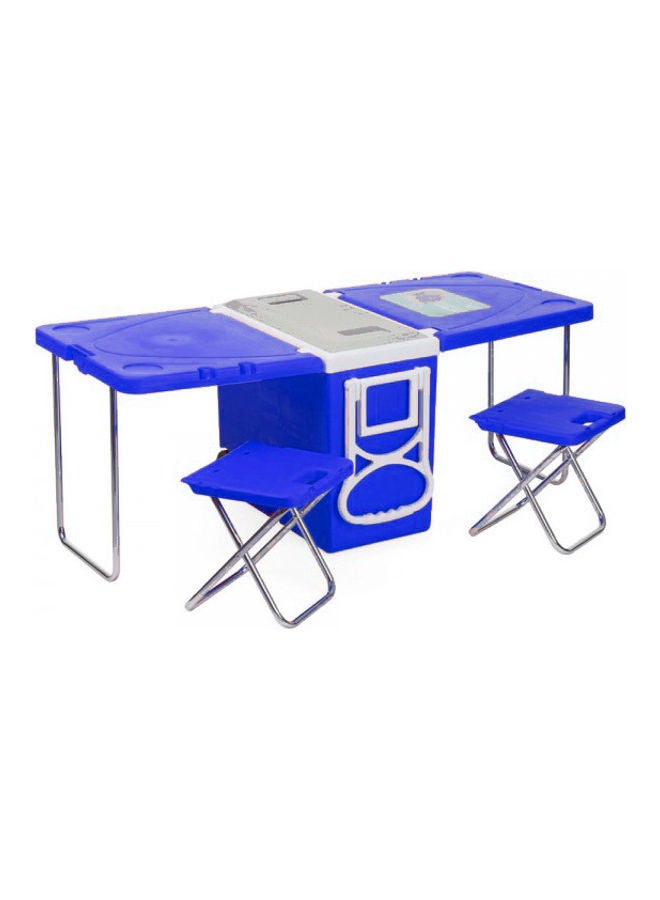 AL RIMAYA 3-Piece Cooler Box With Foldable Table & Chair  - Image 1