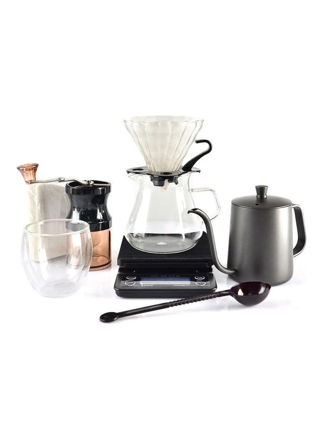 YelaJoy - Portable Pour Over Drip Coffee Maker Set with Travel Case Black 34.5 x 30 x 15.5cm - Image 1
