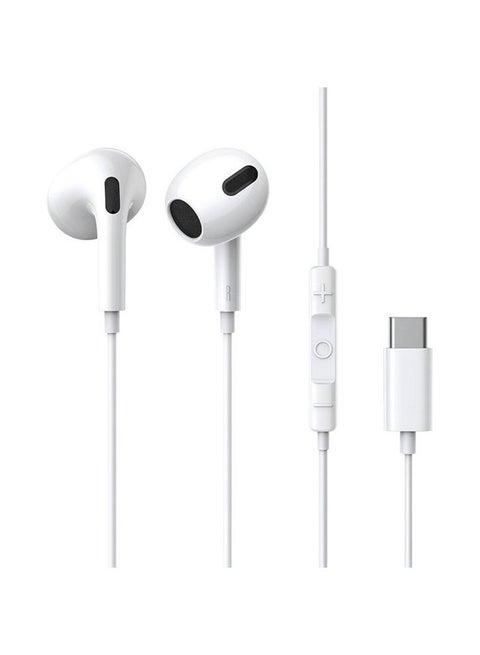Baseus Encok Type-C lateral in-ear Wired Earphone C17 - White White
