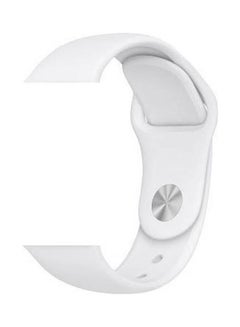 Generic Silicone Sport Band For Apple Watch Series 6  40mm White 