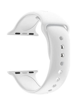Silicone Sport Band For Apple Watch Series 7  45mm White - v1647156787/N52884146A_1