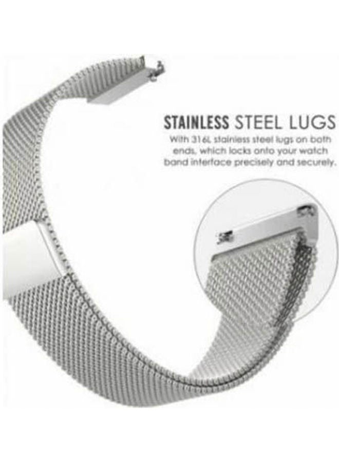 Generic Stainless Steel Strap Bands 22mm For Huawei Watch GT2 46Mmm Smart Watch Silver 