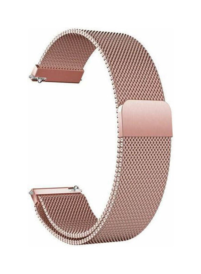 Replacement Stainless Steel Band 20mm For Samsung Gear Sport 42mm Pink