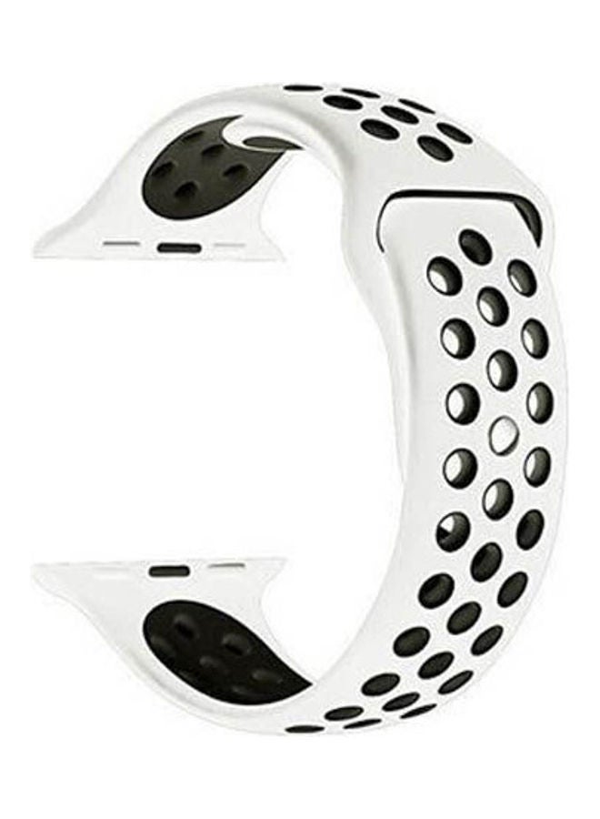Generic - Sport Strap For Apple Watch Series 7 45mm White - Image 1