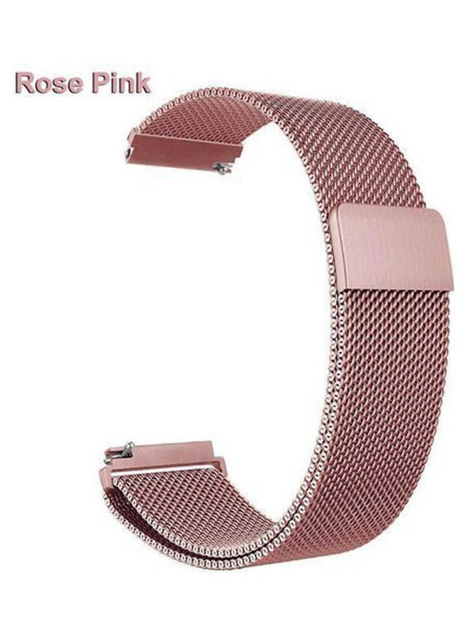 Stainless Steel Metal Strap Bands 22mm For Samsung Galaxy Watch 46mm Pink