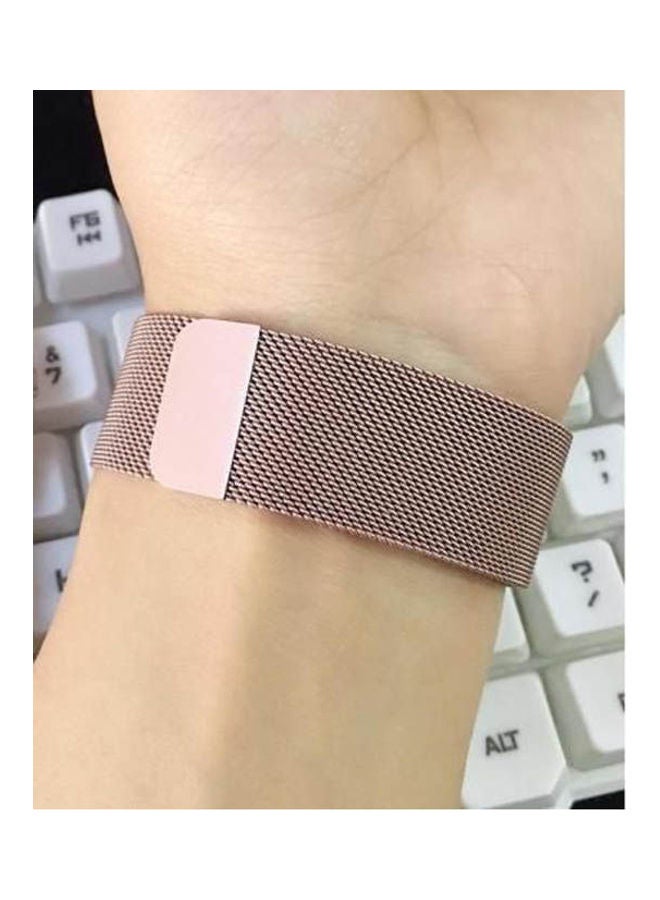 Generic - Stainless Steel Magnetic Band For Apple Watch 42 44mm Series 4 5 Pink - Image 1