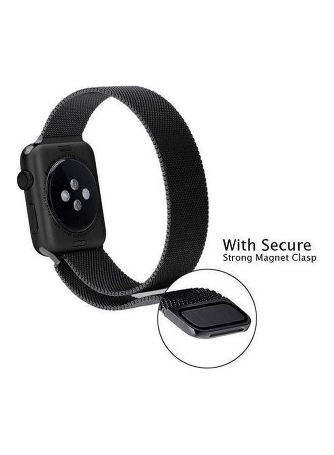 Generic - Magnetic Strap For Apple Watch 42mm Black - Image 1