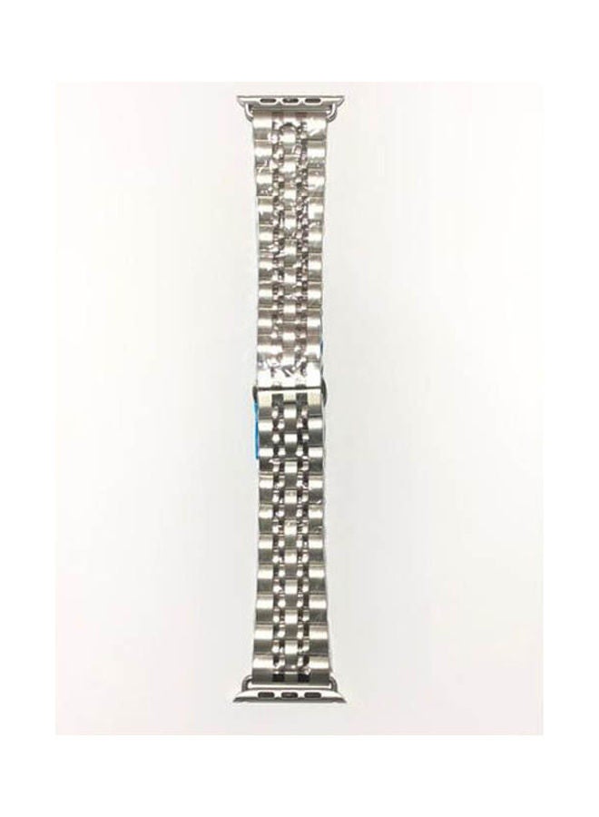 Strap For Apple Watch Band Metal Stainless Steel Bracelet 42 44mm Series 4 5 Silver