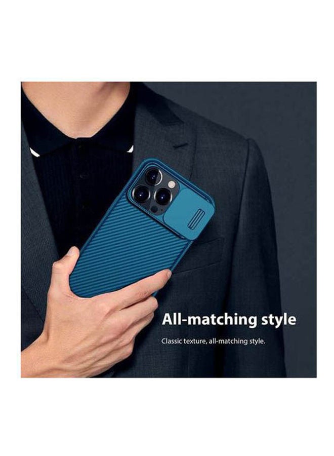 Nillkin - Nillkin Iphone 13 Pro Max Inch Case With Slide Camera Cover With Camera Lens Protection Blue - Image 1