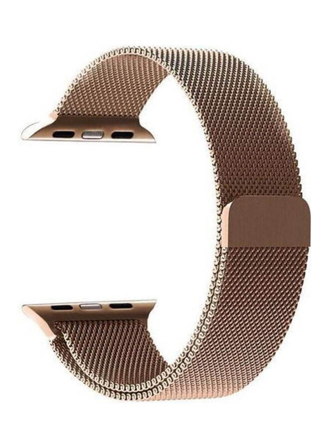 Generic - Stainless Steel Watch Band Apple Watch Series 4 5  42mm 44mm Gold - Image 1