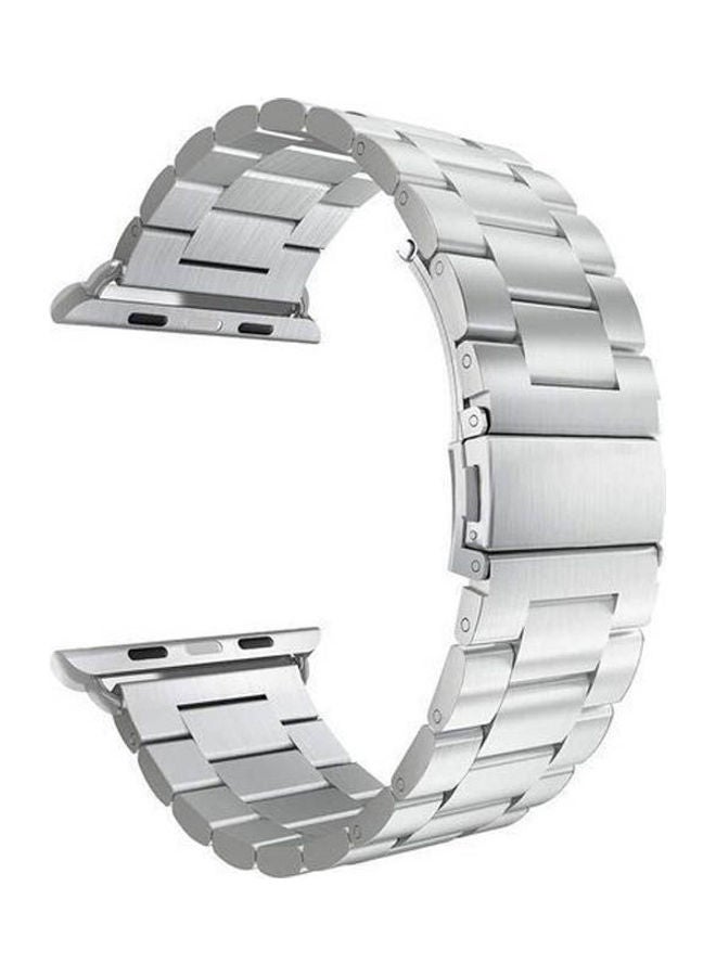 Stainless Steel Watch Band For Apple Watch Series 6  44mm Silver