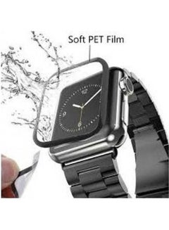 Apple Watch Series 1 2 3 Full Cover Protective Curved Pet Not Glass Black