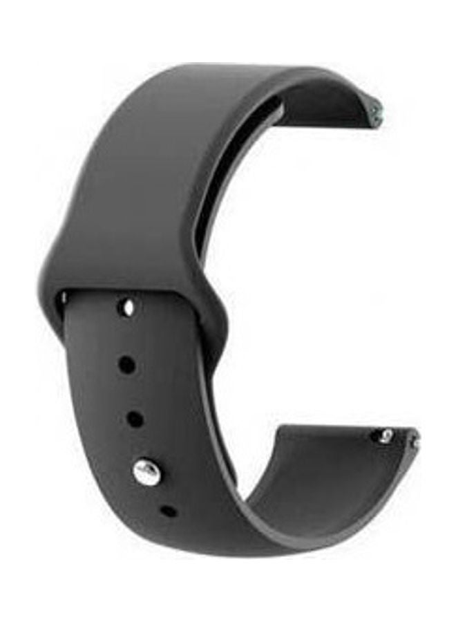Replacement Silicone Sport Strap 20Mm For Honor Watch 42Mm Black