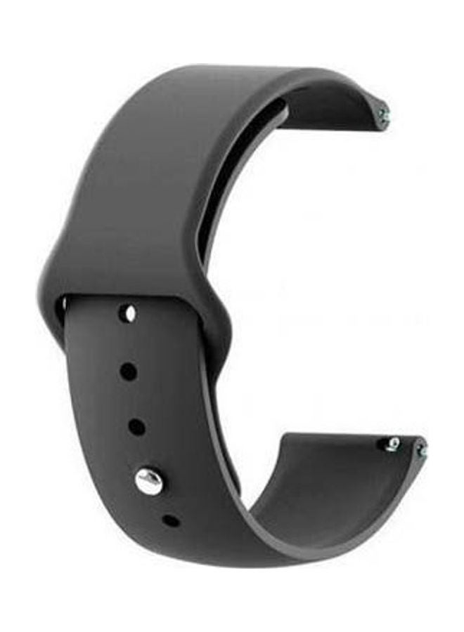 Replacement Silicone Sport Strap 22Mm For Samsung Galaxy Watch 3 45Mm Black