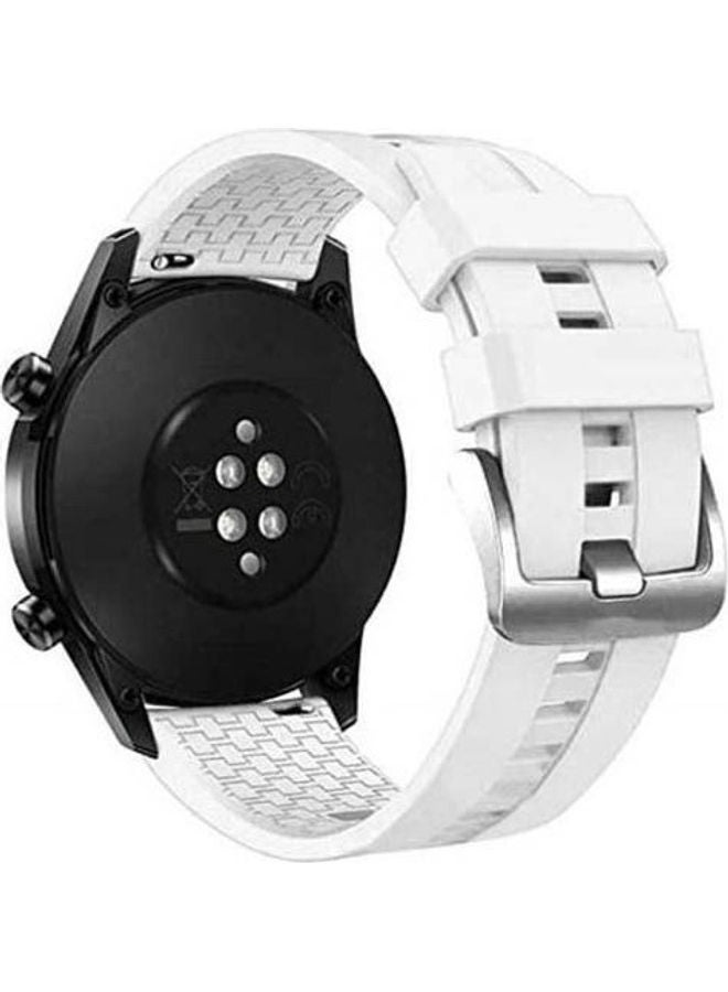 Replacement Silicone Strap 22Mm For Samsung Galaxy Watch 46Mm Samsung Gear S3 Frontier White - Image 2