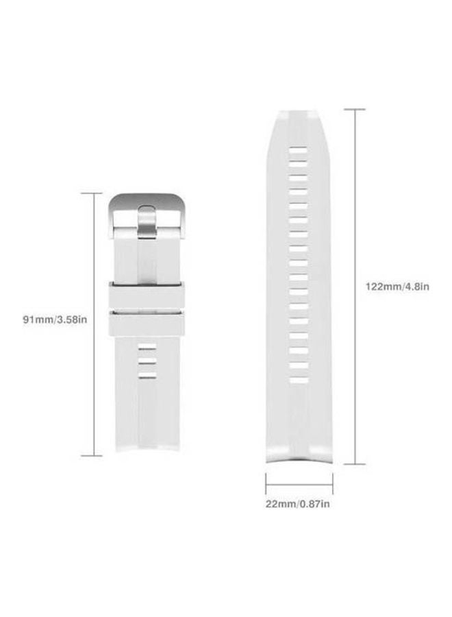 Replacement Silicone Strap 22Mm For Samsung Galaxy Watch 46Mm Samsung Gear S3 Frontier White - Image 3