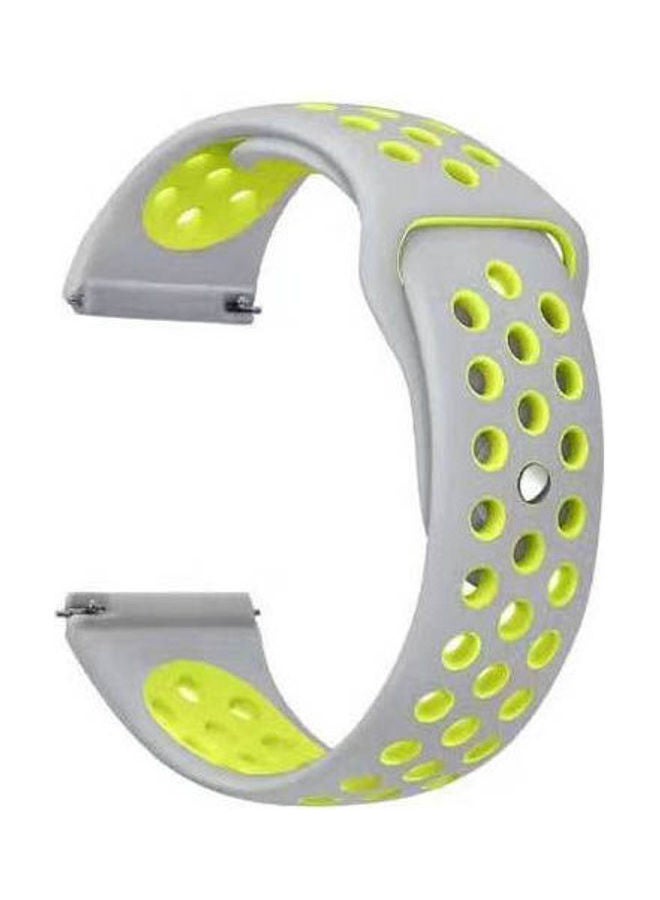 Replacement Silicone Sport Strap 22Mm For Huawei Watch Gt Smart Watch Grey-Green