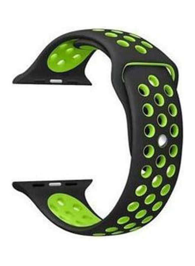 Generic - Replacement Band For Apple Watch Series 7  41Mm Black-Green - Image 1