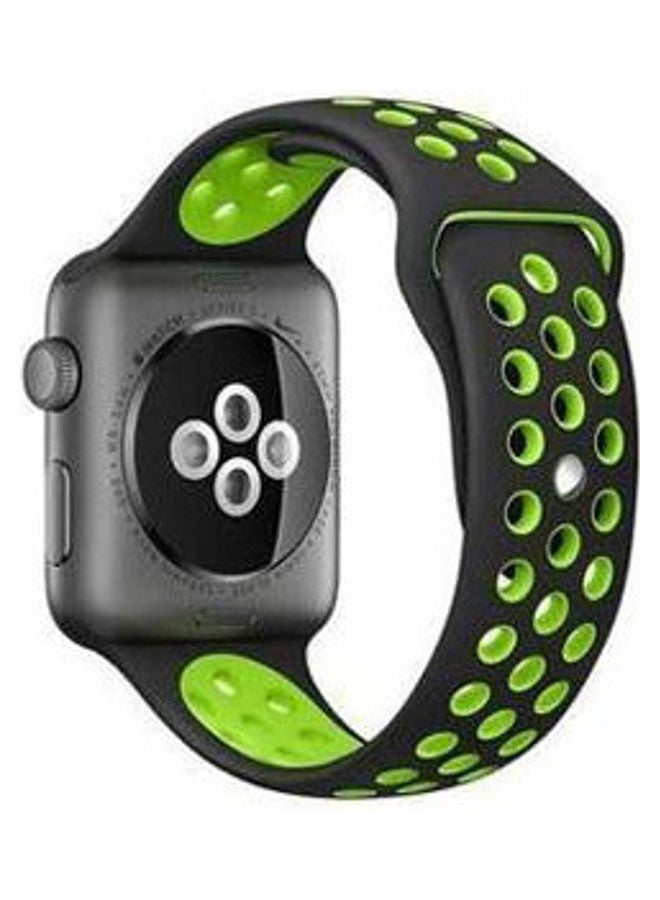 Generic - Replacement Band For Apple Watch Series 7  41Mm Black-Green - Image 1