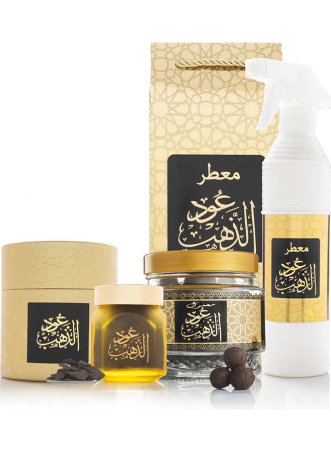 عود لافر مجموعة عود الذهب 3 قطع ذهبي/ أسود 2.4كيلوجرام - Image 2