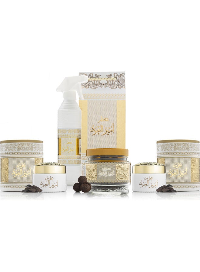 OUD LOVER Box Ameer Al_Aloud Set White/Gold 2.4kg  - Image 1