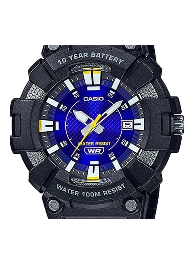 CASIO - Men's Watch Analog Blue Dial Resin Band MW-610H-2AVDF - Image 1