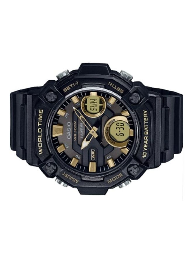 CASIO - Men's Digital Analog Black Dial Resin Band Watch AEQ-120W-9AVDF - Image 1