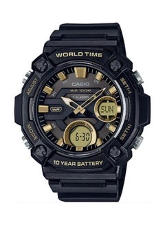 Men's Digital Analog Black Dial Resin Band Watch AEQ-120W-9AVDF