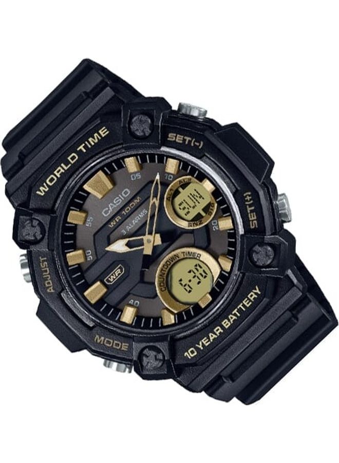 CASIO - Men's Digital Analog Black Dial Resin Band Watch AEQ-120W-9AVDF - Image 1