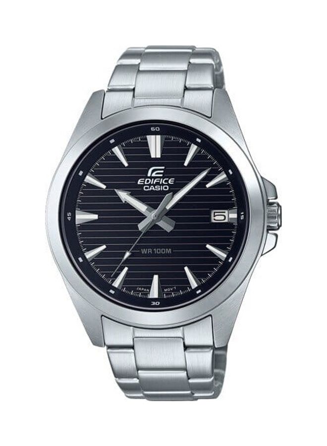 CASIO Men's Men Watch Edifice Analog Black Dial Stainless Steel Band EFV-140D-1AVUDF - Image 1
